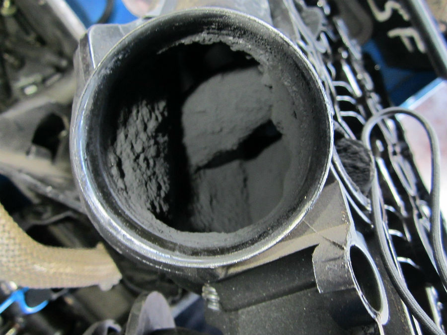 soot build up on dpe, egr components